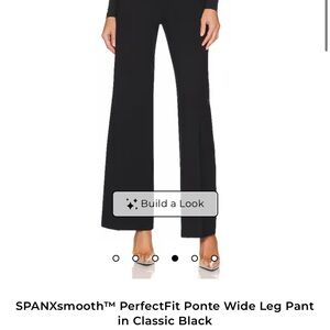 SPANX PerfectFit Wide Leg Pants - Black